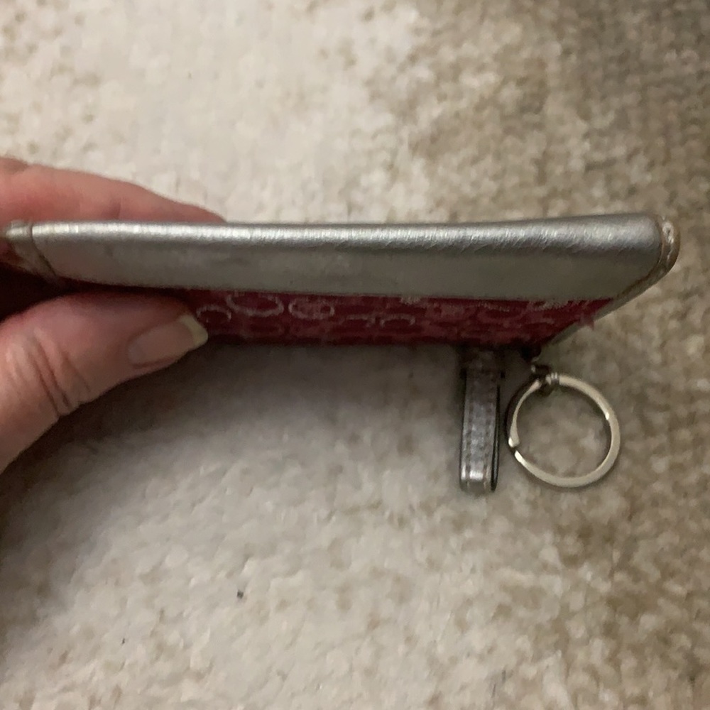 Coach Pink leather key and card case - Picture 6 of 6